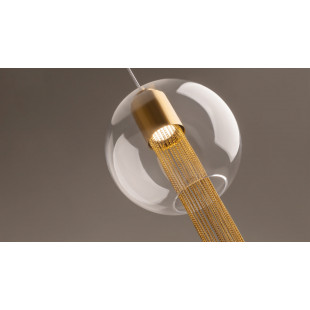 Lampa wisząca Flusso Maytoni | Szkło, Mosiądz, 20cm