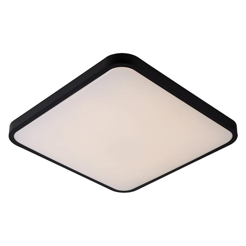 Plafon LED czarny kwadrat Lucide Polaris | Nowoczesne oświetlenie