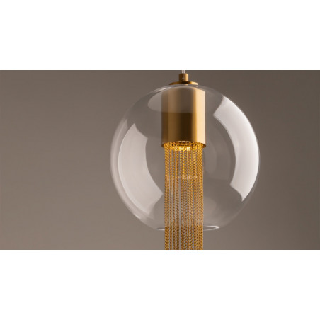 Lampa wisząca Flusso Maytoni | Szkło, Mosiądz, 20cm