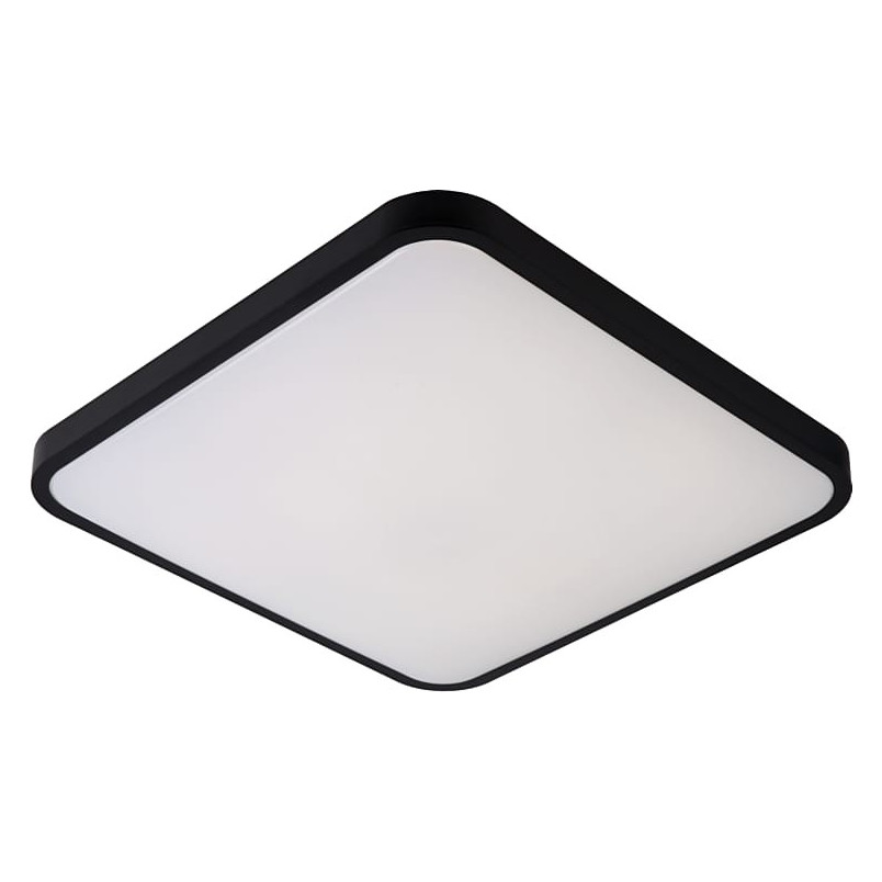 Plafon LED czarny kwadrat Lucide Polaris | Nowoczesne oświetlenie