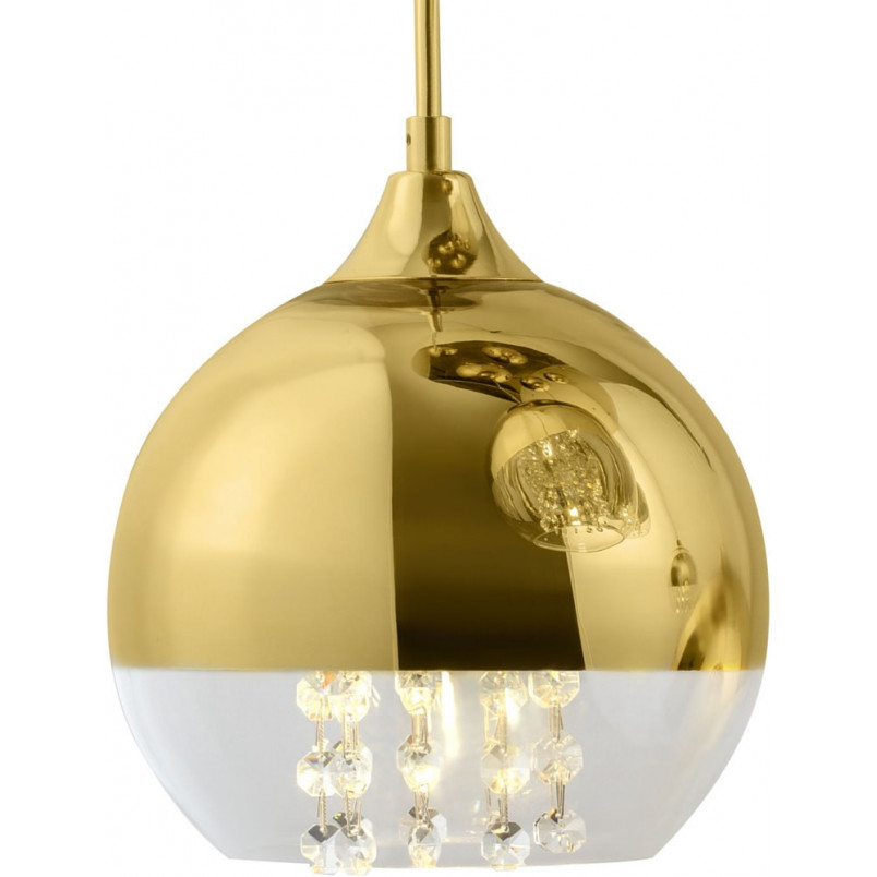 Lampa wisząca Maytoni Fermi V: Złote kule z kryształkami | Ekskluzywny design