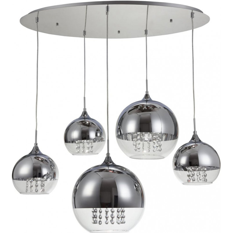 Lampa wisząca Maytoni Fermi V - szklane kule, glamour | Kup teraz!