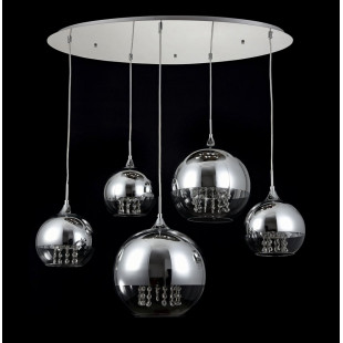 Lampa wisząca Maytoni Fermi V - szklane kule, glamour | Kup teraz!