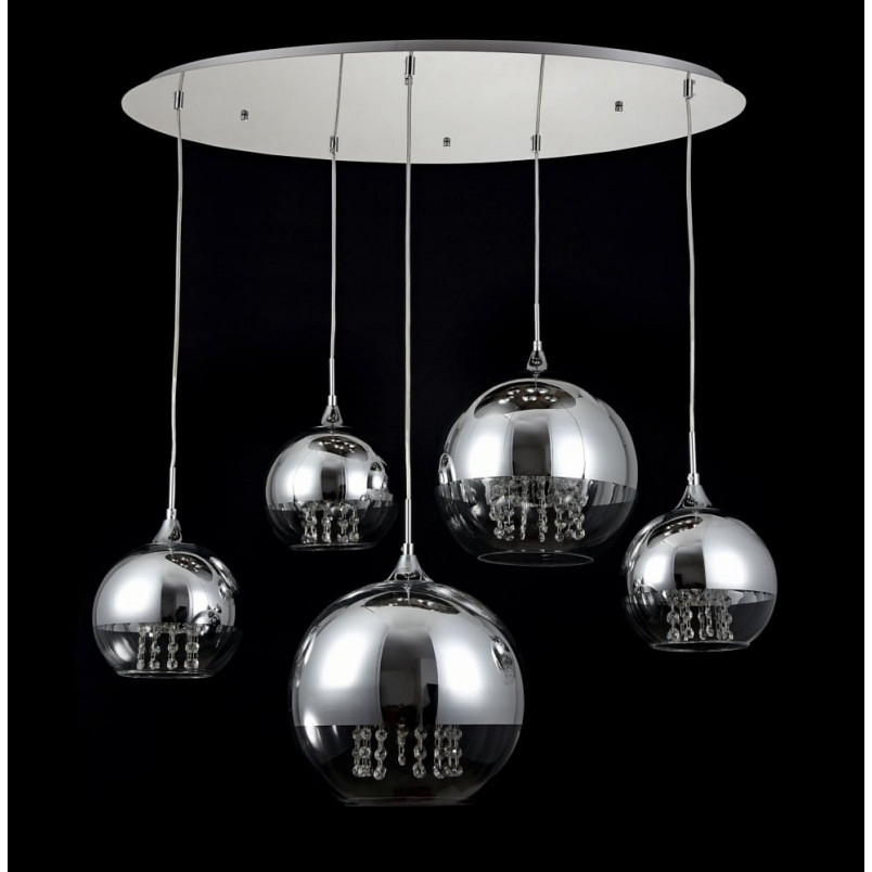 Lampa wisząca Maytoni Fermi V - szklane kule, glamour | Kup teraz!