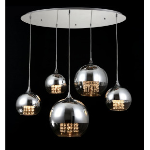 Lampa wisząca Maytoni Fermi V - szklane kule, glamour | Kup teraz!