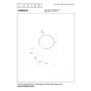 Lampa stołowa Cirkelis Lucide | Nowoczesny design, LED