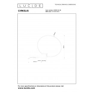 Lampa stołowa Cirkelis LED Lucide | Nowoczesny Design