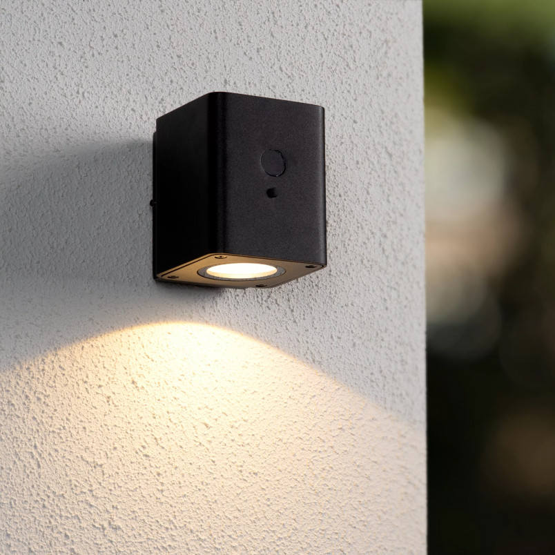 Kinkiet solarny Ramin LED czarny | Lucide - Ogród w stylu