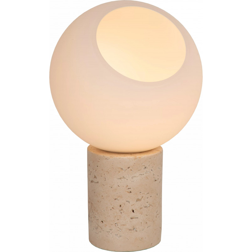 Lampa stołowa Davin Lucide | Szklana, Japandi, Biały