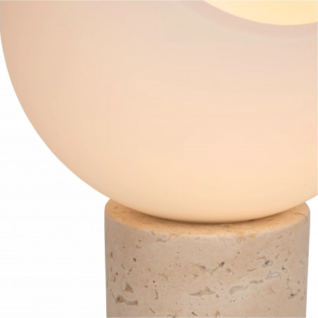 Lampa stołowa Davin Lucide | Szklana, Japandi, Biały