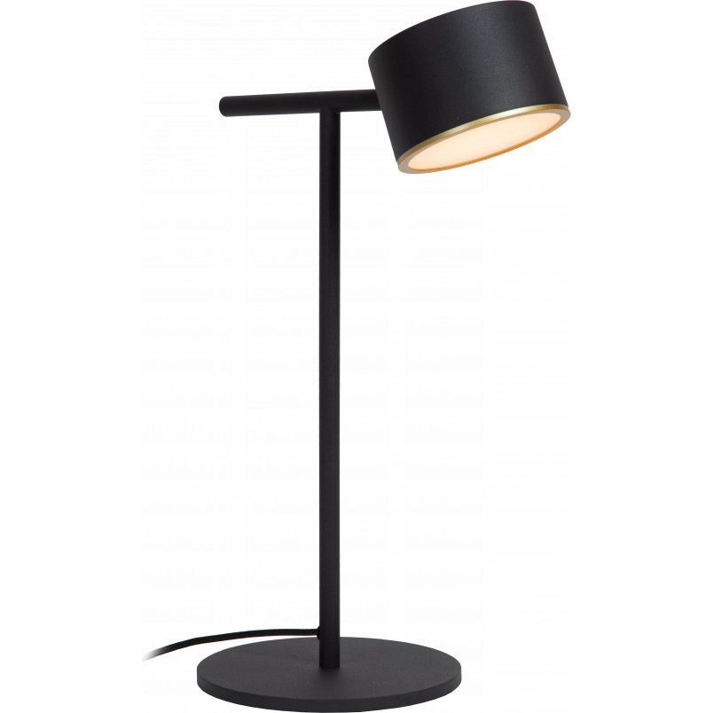 Lampa biurkowa LED Gian | Czarna, ściemniacz Lucide