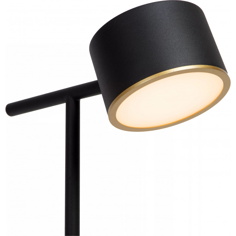 Lampa biurkowa LED Gian | Czarna, ściemniacz Lucide