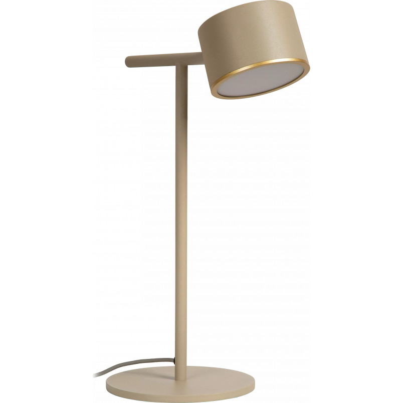 Lampa biurkowa LED Gian - Lucide | Ściemniacz, Taupe