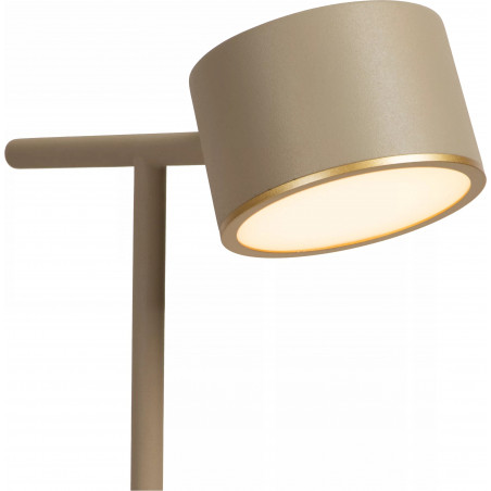 Lampa biurkowa LED Gian - Lucide | Ściemniacz, Taupe