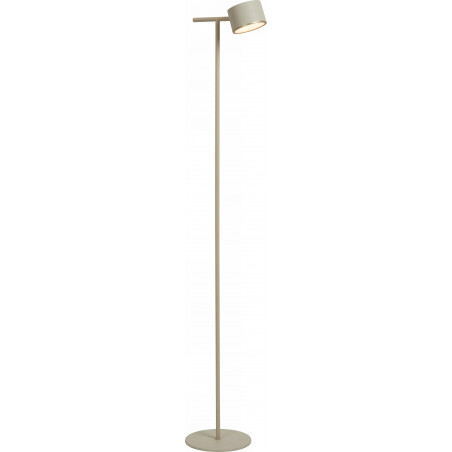Lampa podłogowa LED Gian - Lucide | Ściemniacz, Taupe