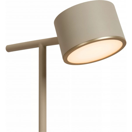 Lampa podłogowa LED Gian - Lucide | Ściemniacz, Taupe