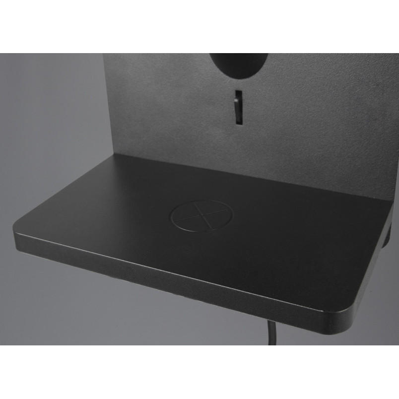 Kinkiet Comfort Trio: USB, Ładowanie Indukcyjne | Czarny