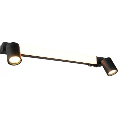 Kinkiet łazienkowy Enrico LED | Trio | 60cm | Czarny