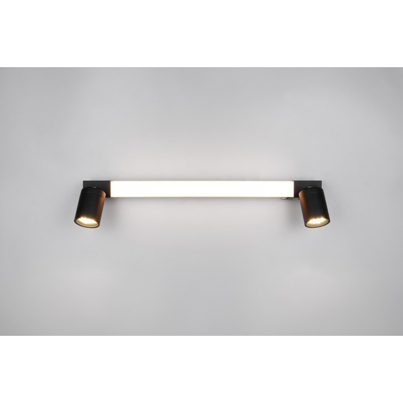 Kinkiet łazienkowy Enrico LED | Trio | 60cm | Czarny