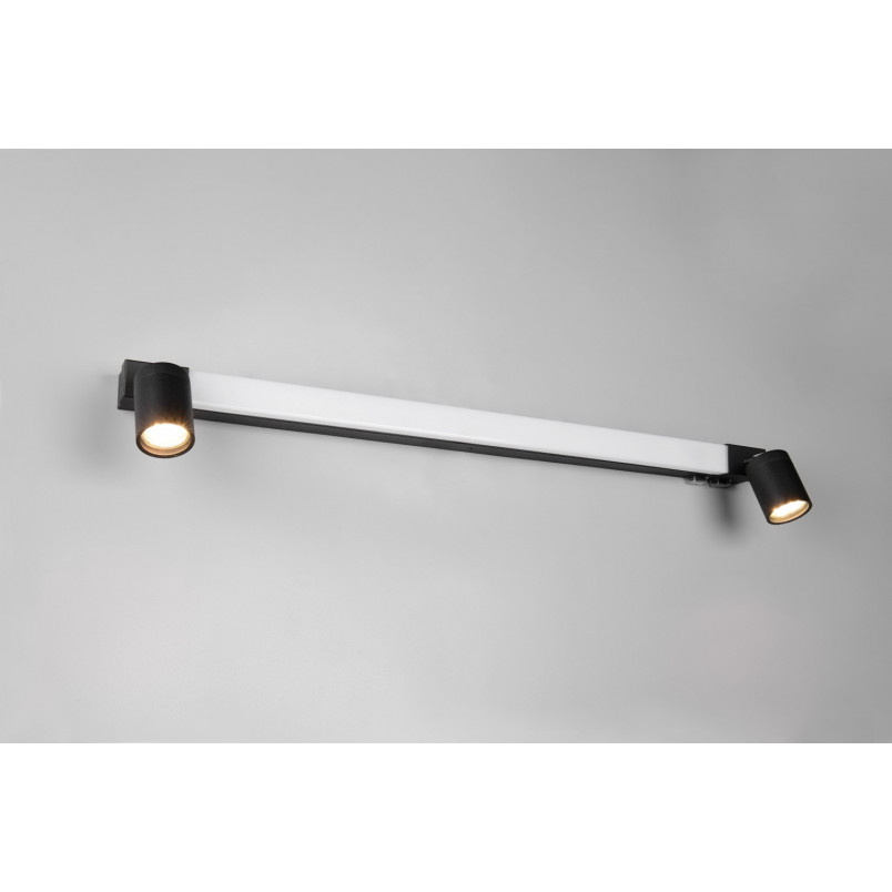 Kinkiet łazienkowy Enrico LED | Trio - 90cm, czarny