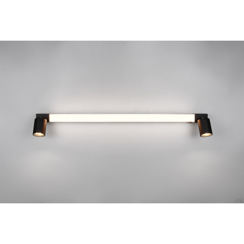 Kinkiet łazienkowy Enrico LED | Trio - 90cm, czarny
