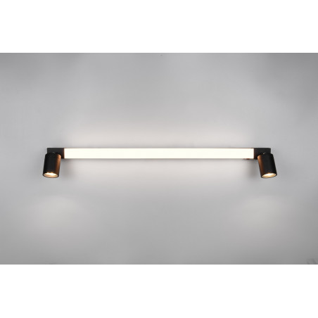 Kinkiet łazienkowy Enrico LED | Trio - 90cm, czarny