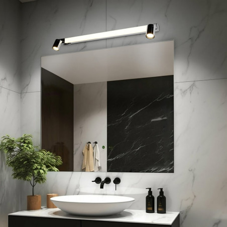 Kinkiet łazienkowy Enrico LED Trio | 90cm, Chrom, IP44