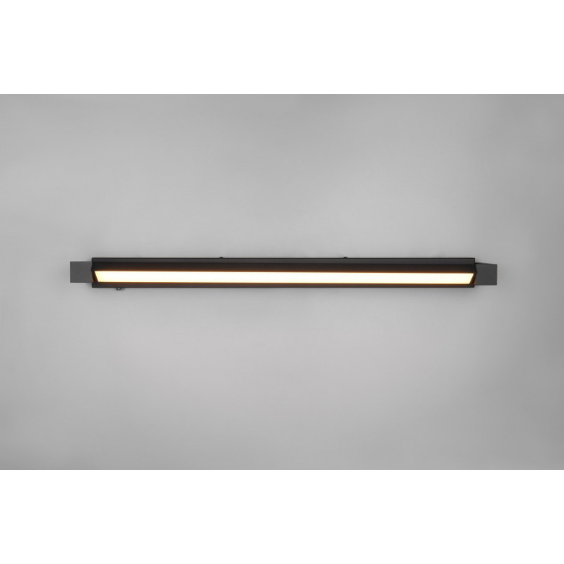 Kinkiet Fabrizio LED 80cm czarny Trio | Ściemniacz, IP44