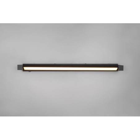 Kinkiet Fabrizio LED 80cm czarny Trio | Ściemniacz, IP44