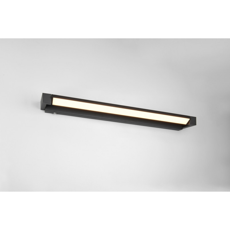 Kinkiet Fabrizio LED 80cm czarny Trio | Ściemniacz, IP44