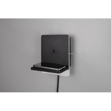 Kinkiet Fairfield LED Trio: Nowoczesny design z USB i ładowaniem