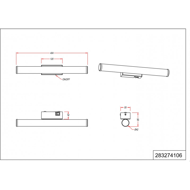 Kinkiet łazienkowy LED Trio Mattimo | Chrom, IP44