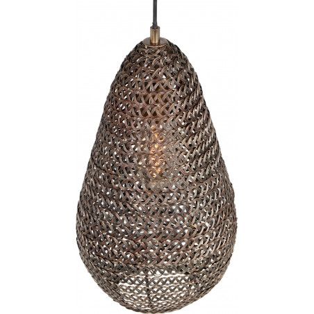 Lampa wisząca orientalna Ziva Trio - Patyna | Salon Lamp