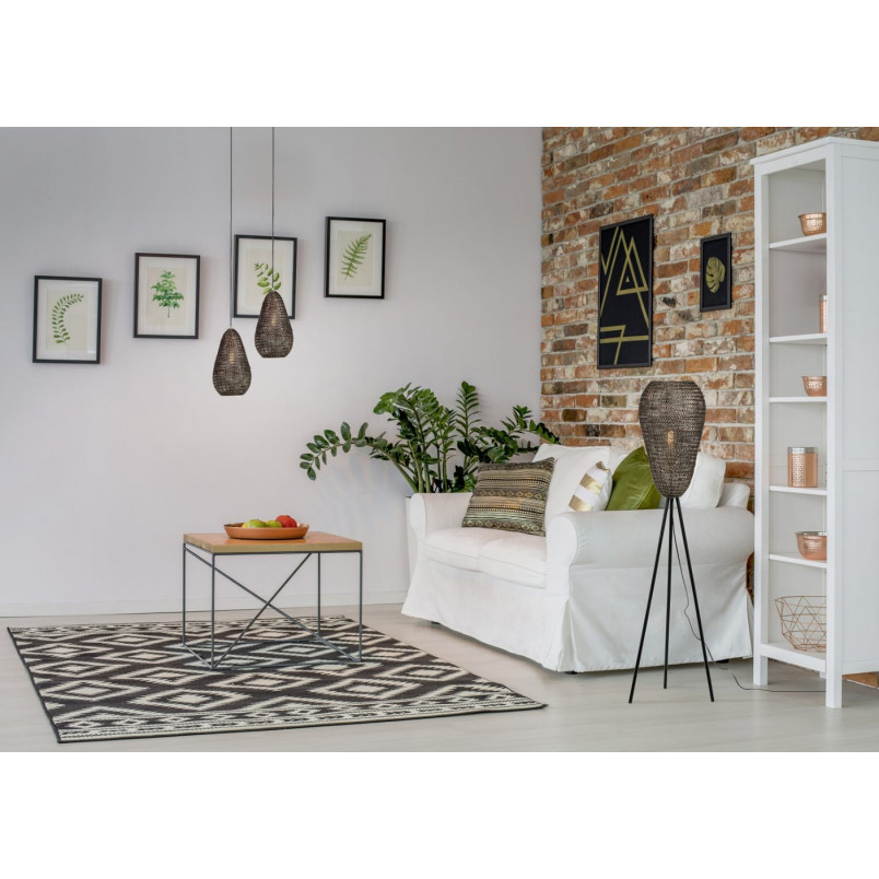 Lampa wisząca orientalna Ziva Trio - Patyna | Salon Lamp
