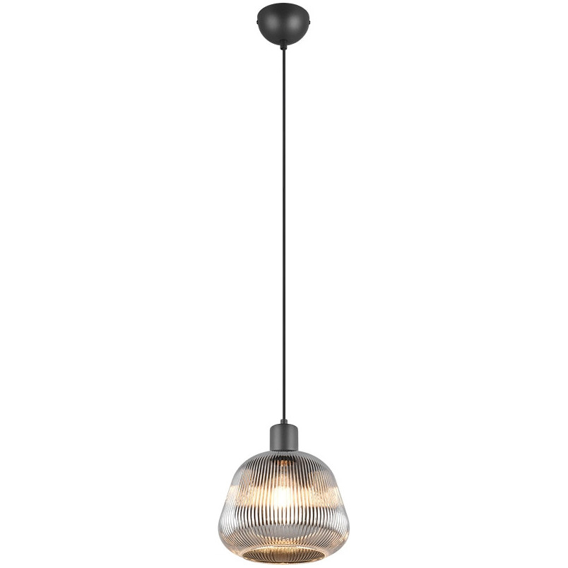 Lampa wisząca szklana Trio Tarifa | Loftowa lampa do salonu