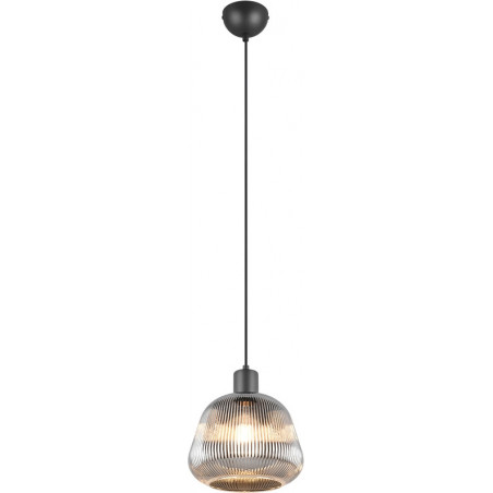 Lampa wisząca szklana Trio Tarifa | Loftowa lampa do salonu
