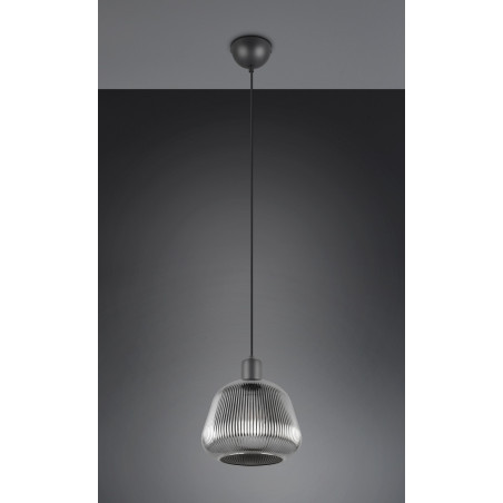 Lampa wisząca szklana Trio Tarifa | Loftowa lampa do salonu