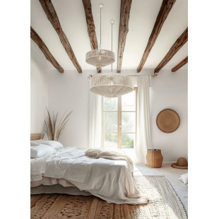 Lampa wisząca Svea | Trio | Japandi, 46cm, kremowa