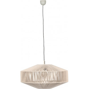 Lampa wisząca Svea | Trio - Japandi, sznurkowa, kremowa