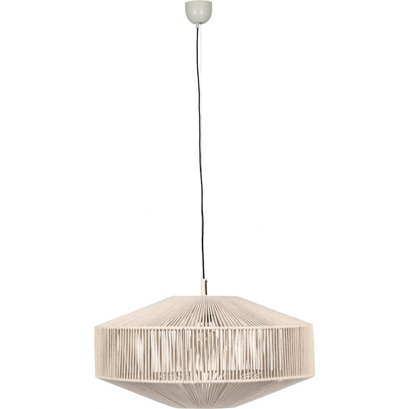 Lampa wisząca Svea | Trio - Japandi, sznurkowa, kremowa