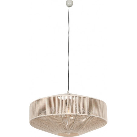 Lampa wisząca Svea | Trio - Japandi, sznurkowa, kremowa