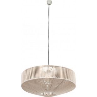 Lampa wisząca Svea | Trio - Japandi, sznurkowa, kremowa