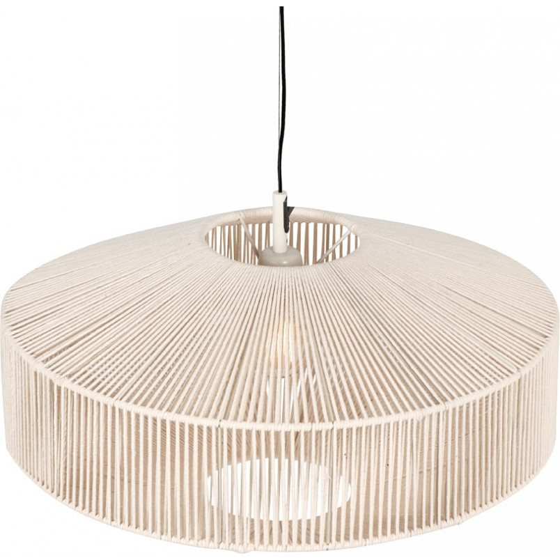 Lampa wisząca Svea | Trio - Japandi, sznurkowa, kremowa