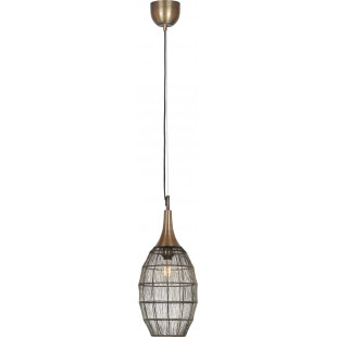 Lampa wisząca orientalna Soraya Slim Trio - Patyna | Sklep z lampami