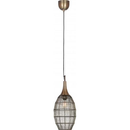 Lampa wisząca orientalna Soraya Slim Trio - Patyna | Sklep z lampami