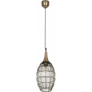 Lampa wisząca orientalna Soraya Slim Trio - Patyna | Sklep z lampami