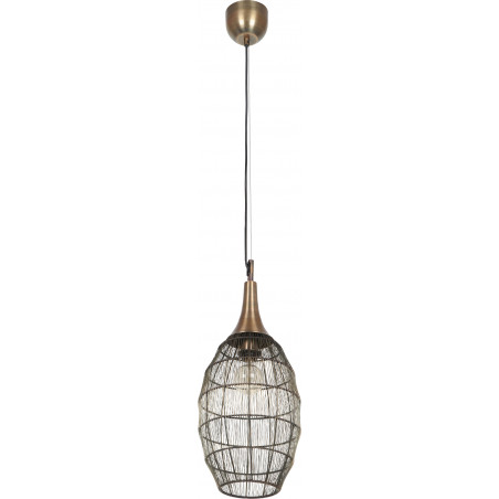 Lampa wisząca orientalna Soraya Slim Trio - Patyna | Sklep z lampami