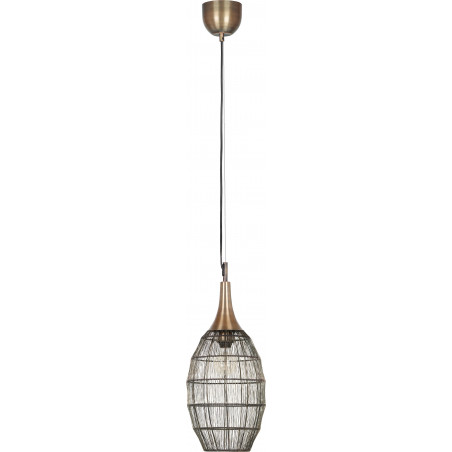 Lampa wisząca orientalna Soraya Slim Trio - Patyna | Sklep z lampami