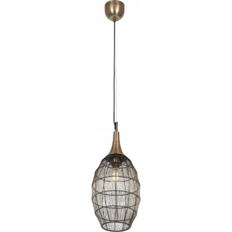 Lampa wisząca orientalna Soraya Slim Trio - Patyna | Sklep z lampami