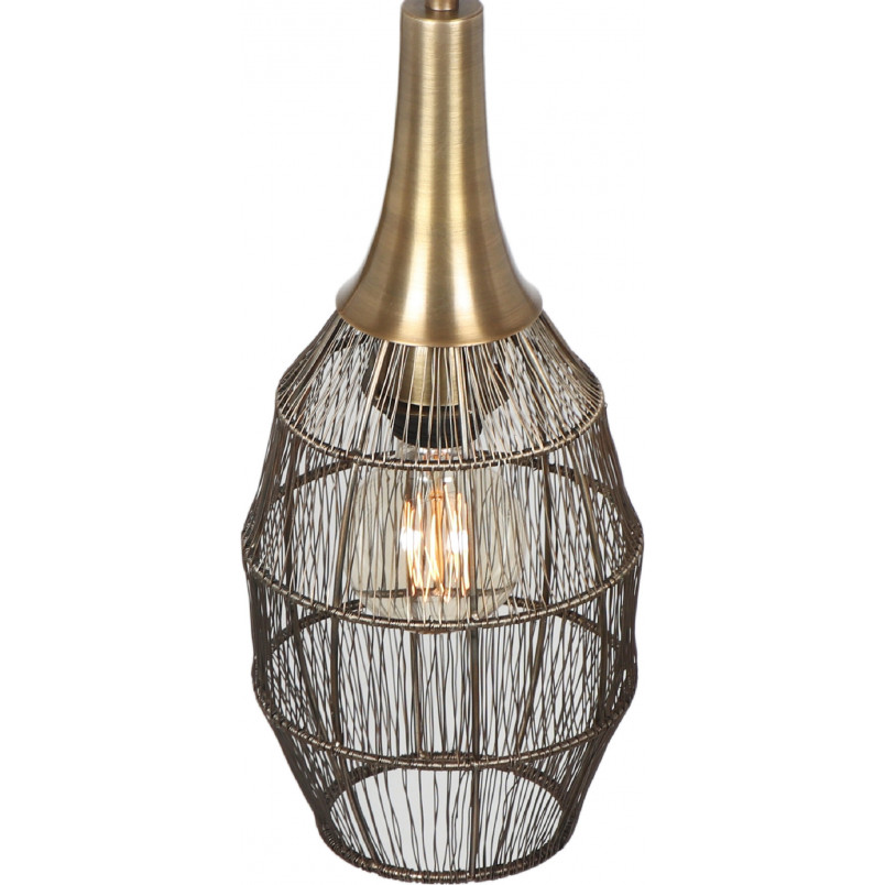 Lampa wisząca orientalna Soraya Slim Trio - Patyna | Sklep z lampami